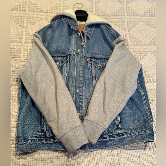 Levi’s Jean Jacket Hoodie Men’s - Picture 1 of 2